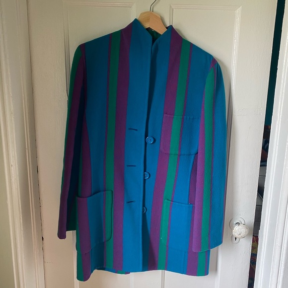 Oscar de la Renta vintage wool coat - Picture 5 of 6